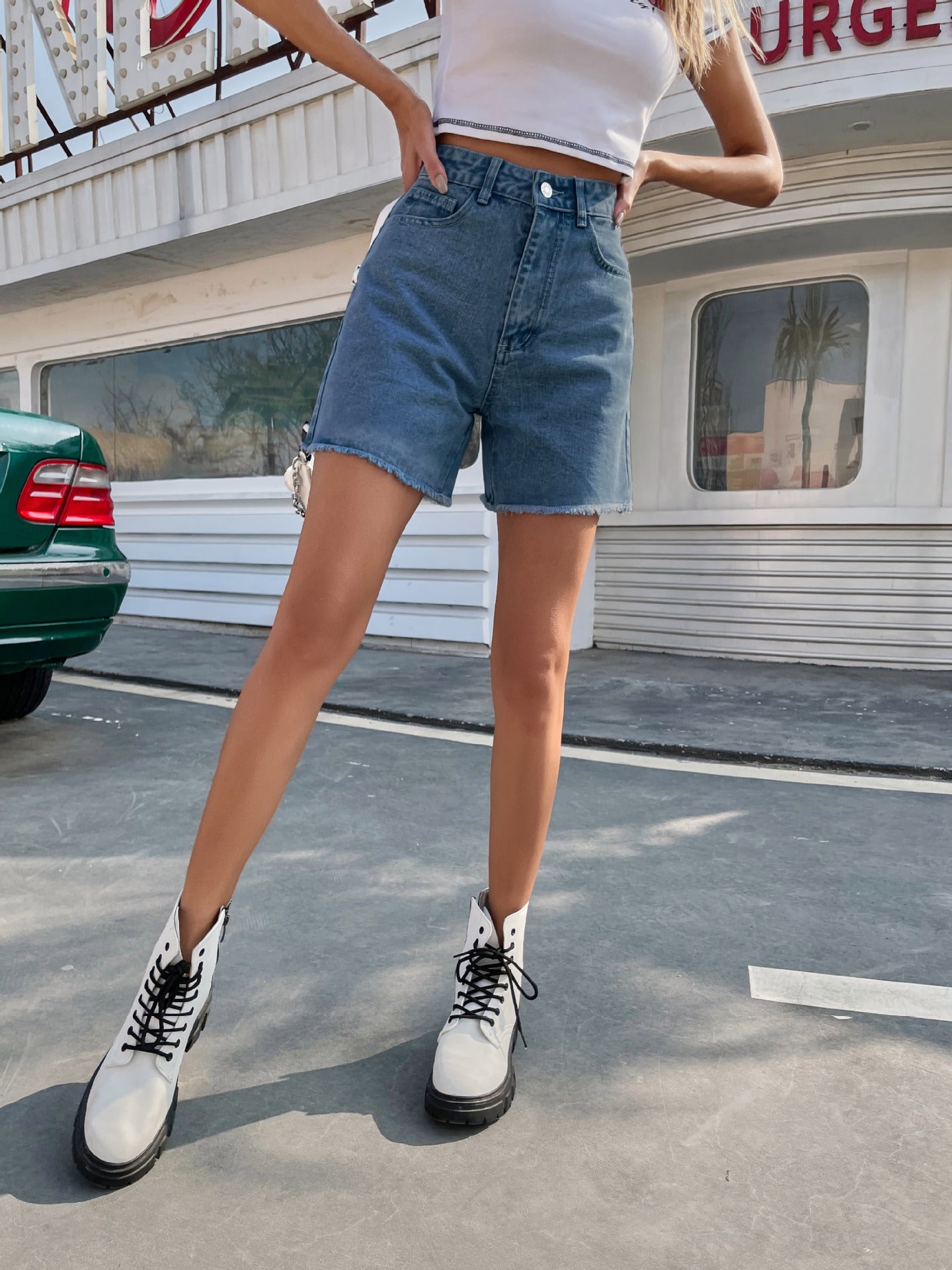 High Waist Loose Casual Women&
