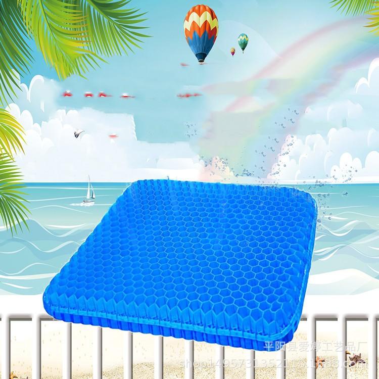Summer Gel Seat Cushion Breathable Honeycomb Design For Pressure Relief Back Tailbone Pain For Home And Car - Trendha