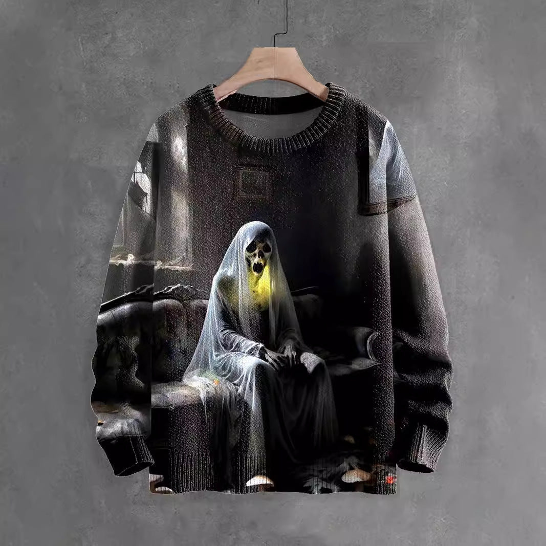 Halloween Sweater Ghost Horror Element Top