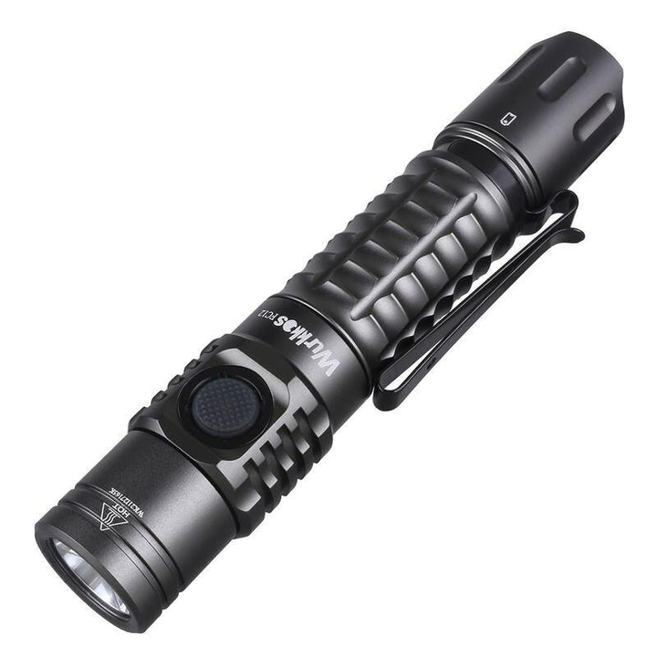 Rechargeable Tactical LED Flashlight - 2000lm, USB-C, IPX8 Waterproof, 18650 Battery