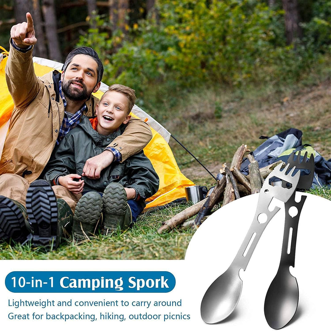 10-in-1 Stainless Steel Camping Multi-Tool