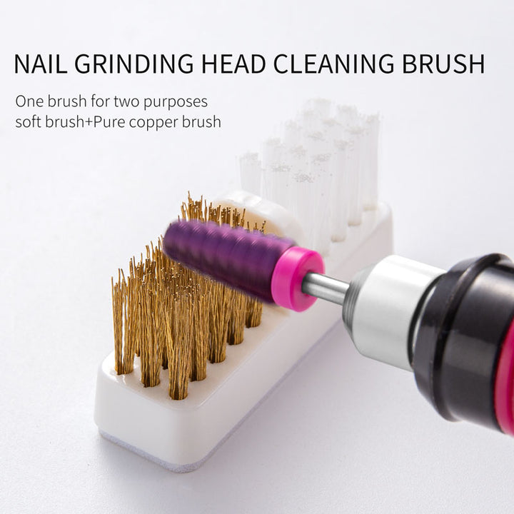 Electric Manicure Drill Cleaning and Polishing Brush