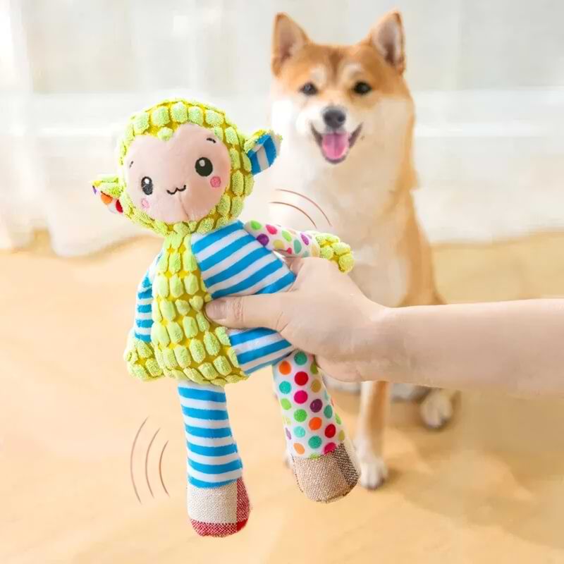 Cute Animal Squeaky Chew Toy for Pets