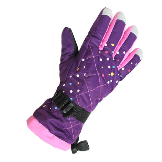 Winter Riding Ski Outdoor Climbing Girls Thick Gloves