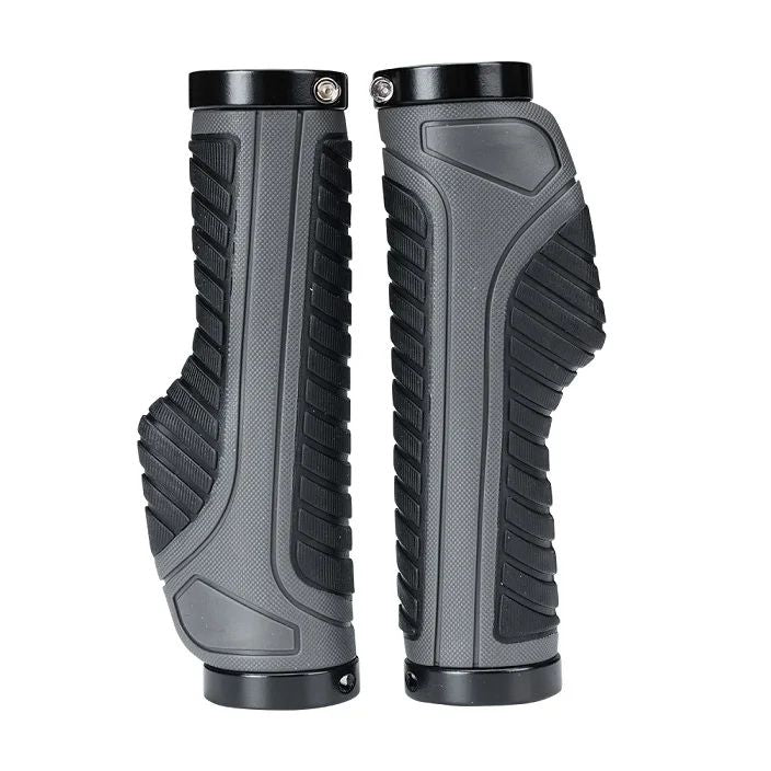 Shock-Absorbing Double Lock Bicycle Grips for MTB and Road Bikes