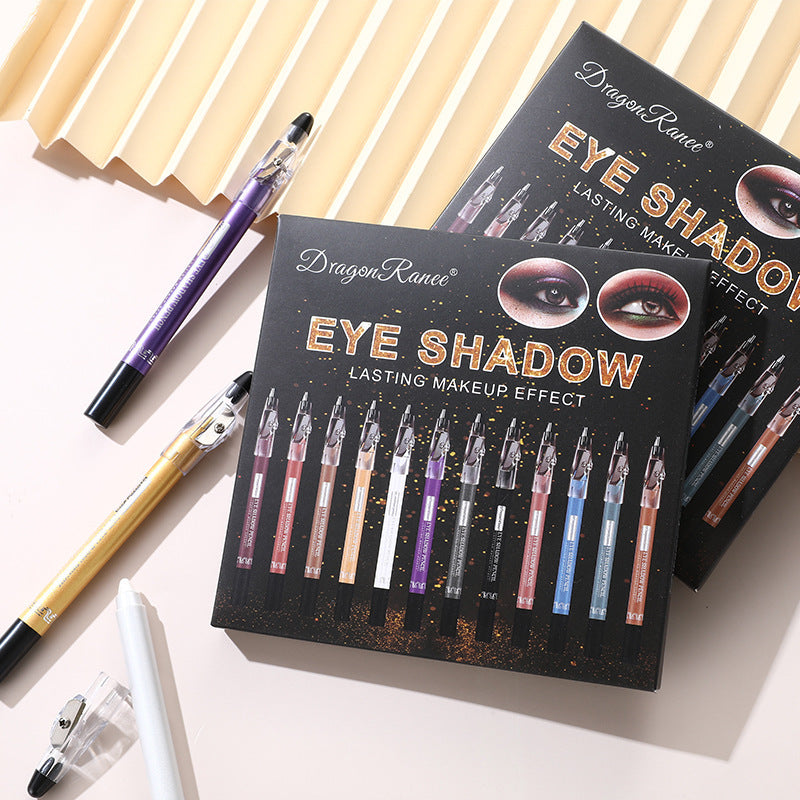 Eye Shadow Stick Eye Shadow Kit Eye Shadow Pen Pearlescent 12-piece Set