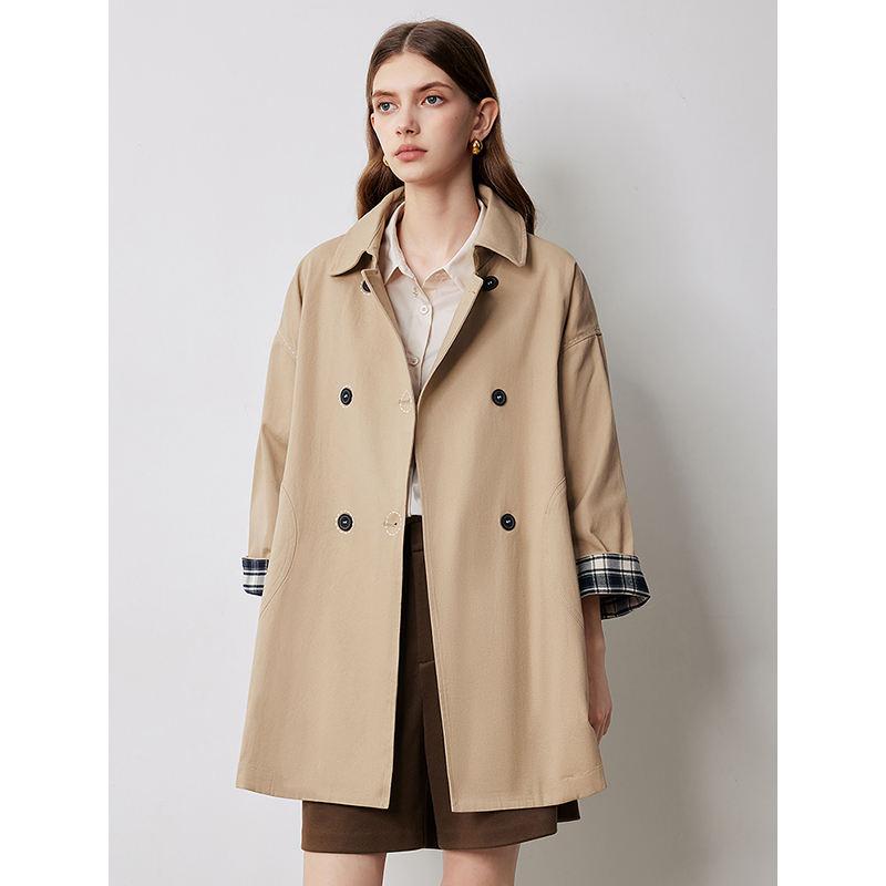 Autumn Long Sleeve Trench Coat