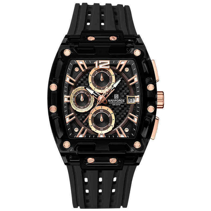 Barrel-type Transparent Shell Silicone Band Colorful Waterproof Watch