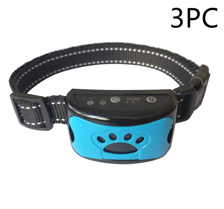 Dog Training Collar Waterproof Electric Pet Remote Control Rechargeable Dogs Trainer Bark Arrester With Shock Vibration Sound - Trendha
