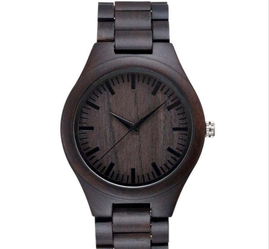 Casual Wood Quartz Movement Watch