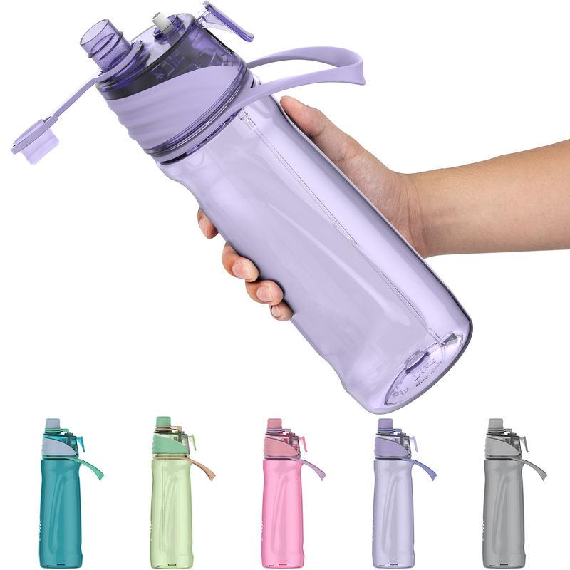 Dual-Function Sports Water Bottle with Misting Spray