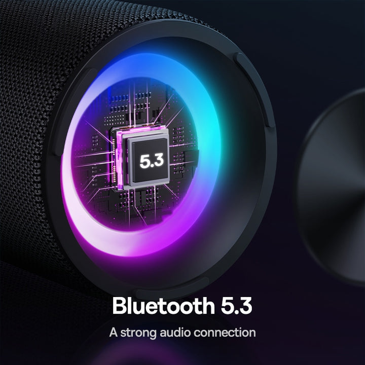 Portable Wireless Bluetooth Speaker with IPX5 Waterproof and RGB Ambient Light