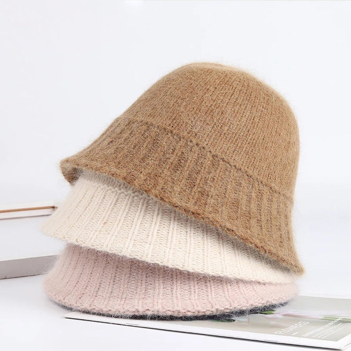 Stylish 7-Color Wool Bucket Cap for Women - Cozy Fishing Hat