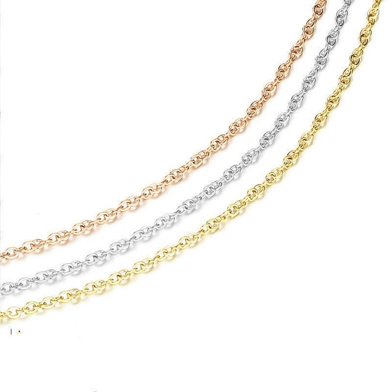 Amazon Jewelry Overlay Geometric Long Collar Chain - Trendha
