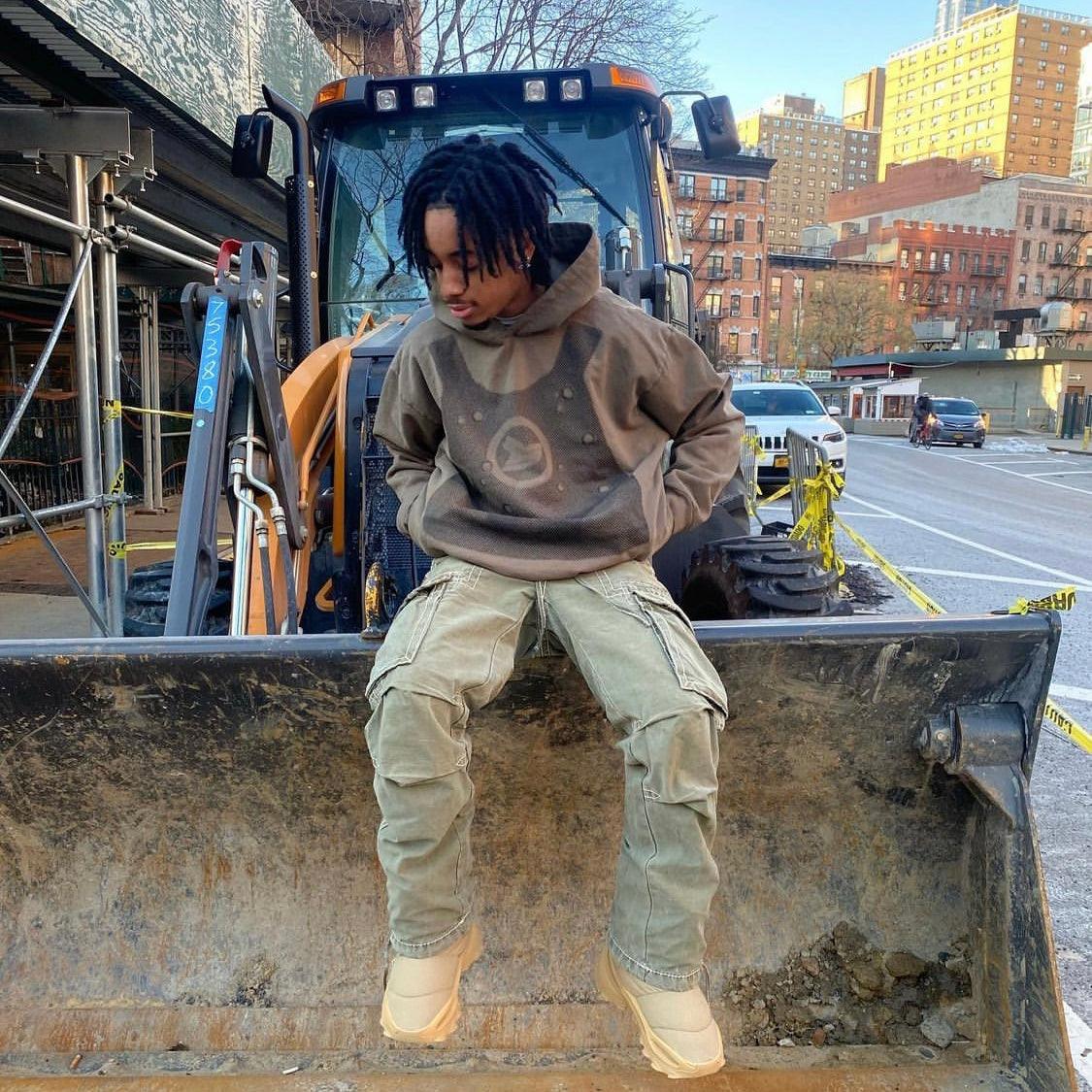 American Street Thickened Plush Hooded Sweater - Trendha