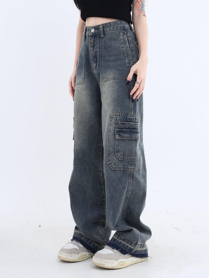 American Vintage High Waist Jeans Women's Wash - Trendha