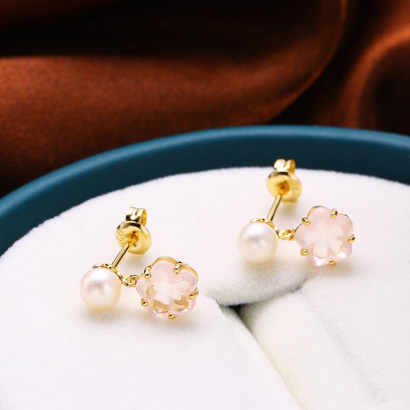 Anti Allergic Natural Crystal Earrings - Trendha