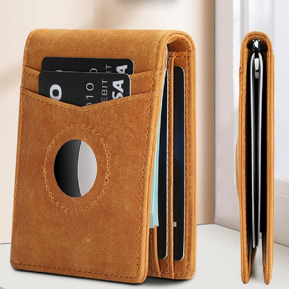 Anti-theft Brush Genuine Leather Men's Wallet - Trendha