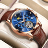 Color: Brown Leather Rose Shell Blue