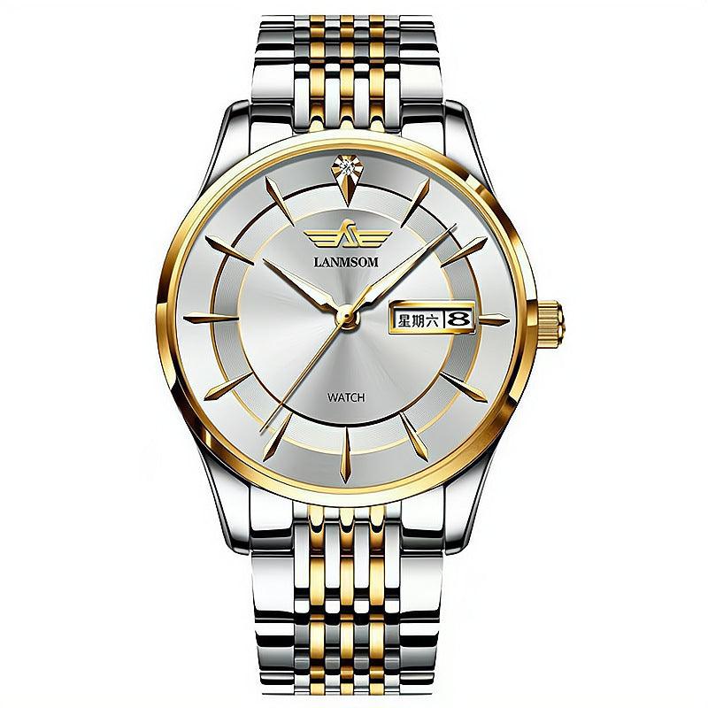Automatic Non-mechanical Watch Diamond Waterproof Calendar Men - Trendha
