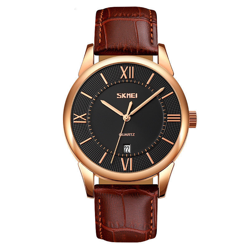 Foreign Trade Quartz Watch Calendar Belt Waterproof Men&