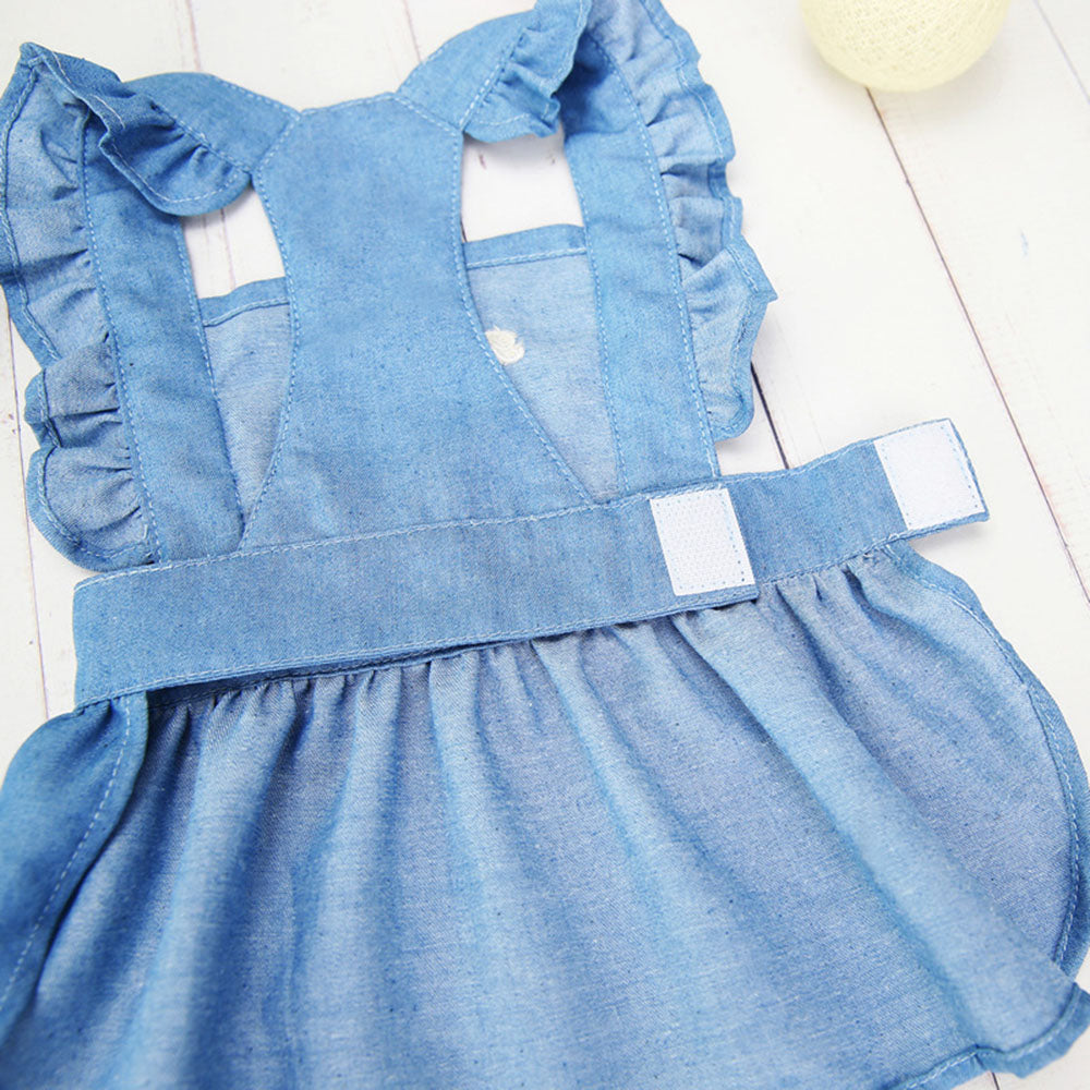 Luxury Denim Dog Dress