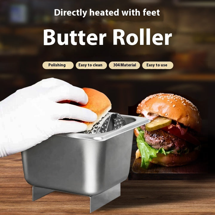 Butter Roller 304 Alloy Hamburger Shop Street Stall Dedicated