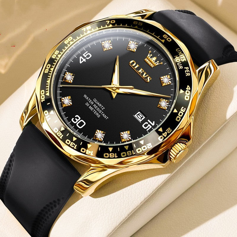 Green Submariner Quartz Watch Luminous Men&
