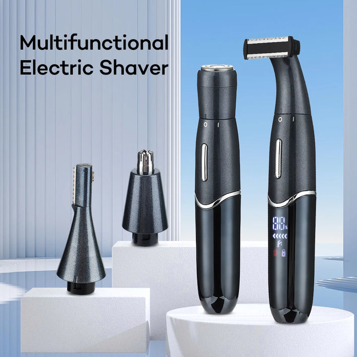 4-in-1 Rechargeable Electric Shaver for Men and Women