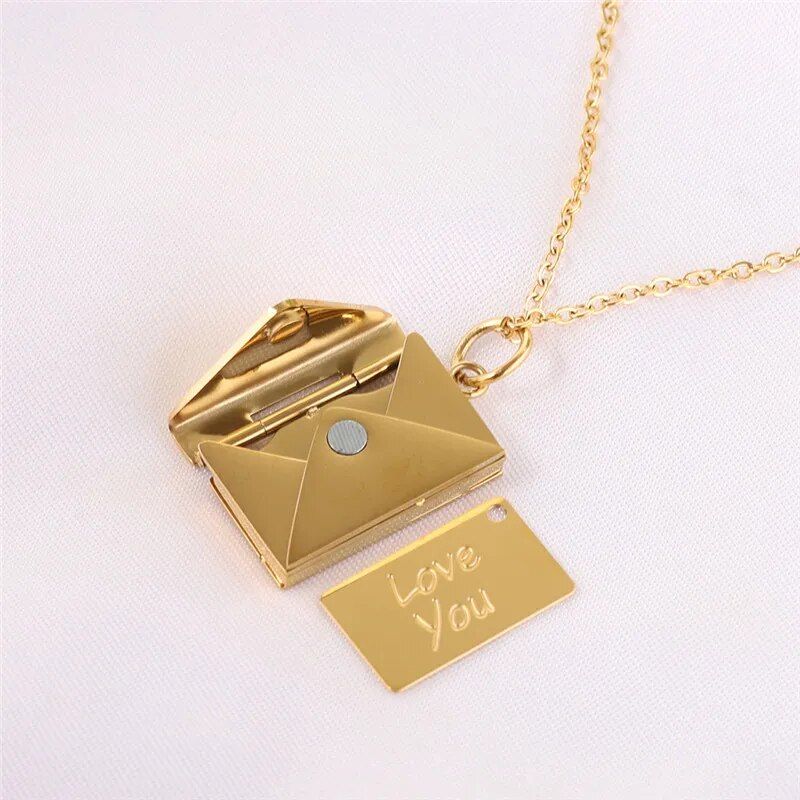 Love Letter Envelope Pendant Necklace