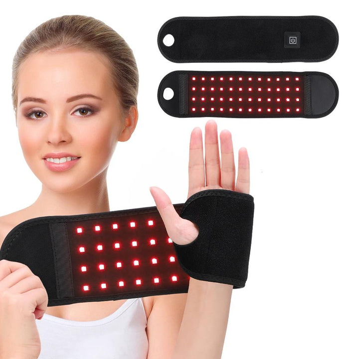 Infrared Light Wrist Brace with 48 LEDs for Muscle Relaxation and Blood Circulation