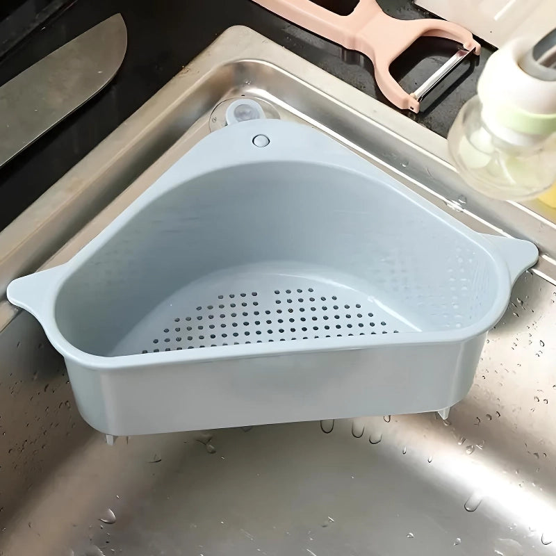 Modern Kitchen Sink Organizer Tray - Eco-Friendly Drain Storage Basket for Leftovers & Soup Separation