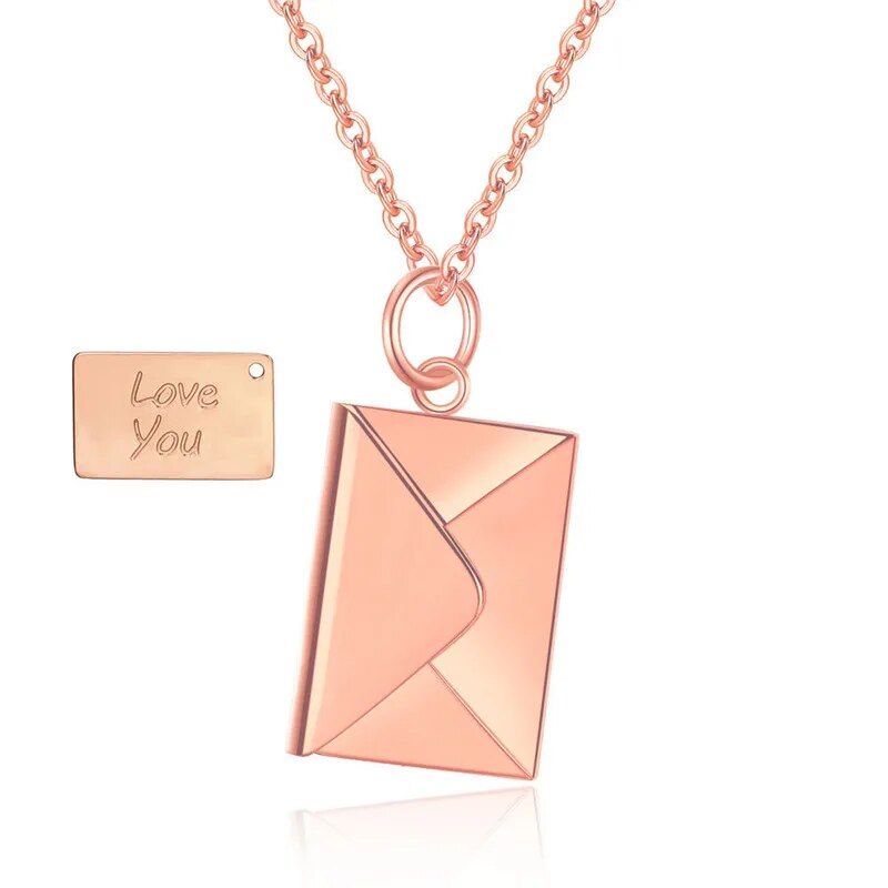 Love Letter Envelope Pendant Necklace