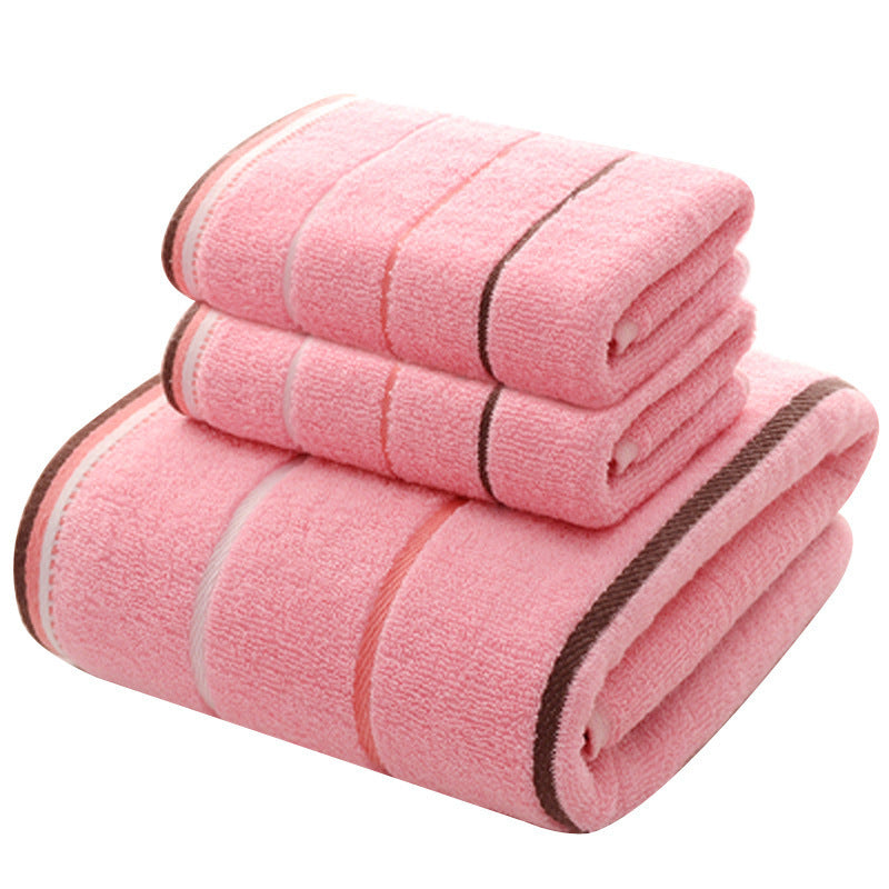 Cotton Three-piece Towel Veneer Cloth Thickened Hotel Bath Towel Embroidery