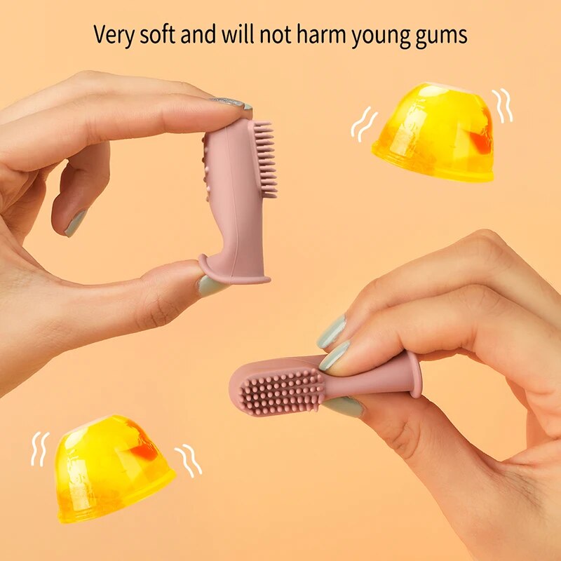 Soft Silicone Baby Finger Toothbrush