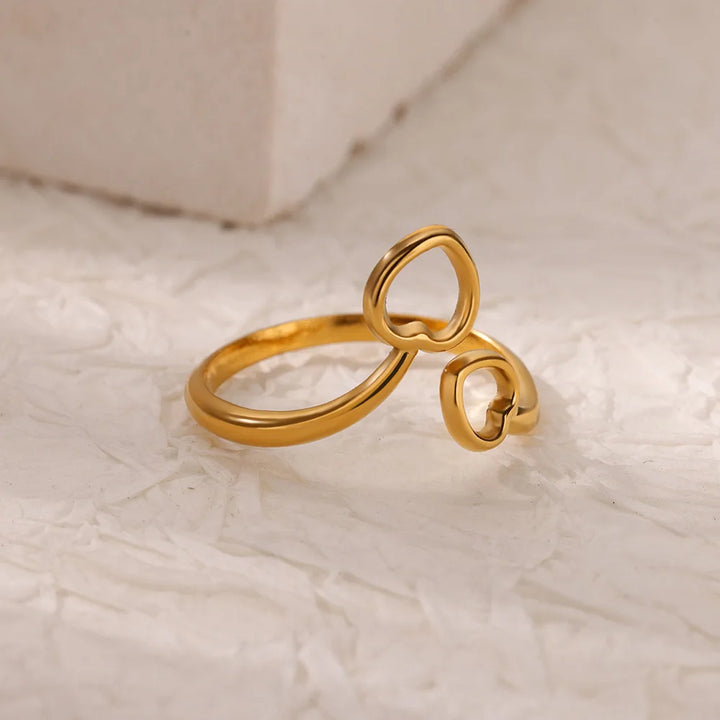 Gold Wave Ring for Women