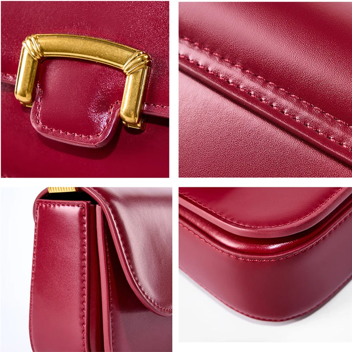 Trendy Genuine Leather Small Crossbody Shoulder Bag