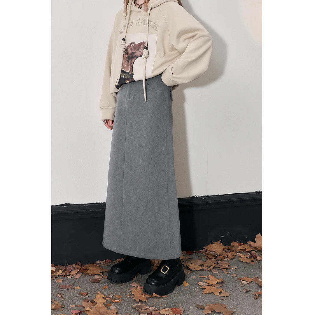 Elegant A-Line Autumn Skirt for Women