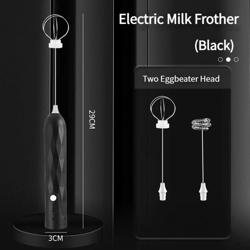 3-Speed USB Rechargeable Handheld Mixer & Milk Frother