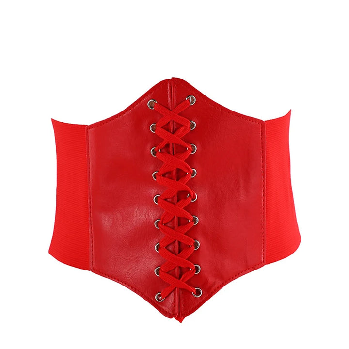 Corset Body Shapewear High Waist Wide Leather Belt