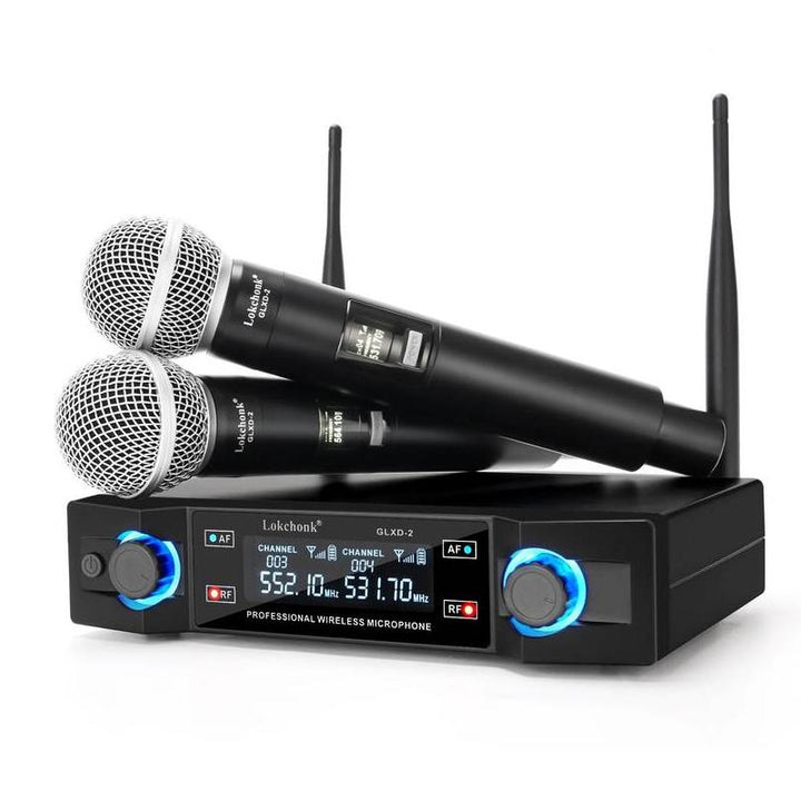 Dual Channel Wireless Microphone System for Karaoke Parties