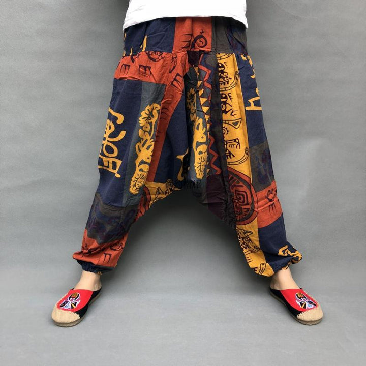 Trendy Plus Size Loose Lantern Men's And Women's Same Large Crotch Pants