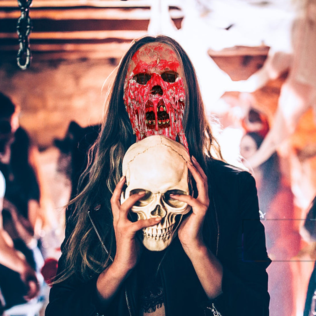 Halloween Latex Blood-Ghost Costume Mask