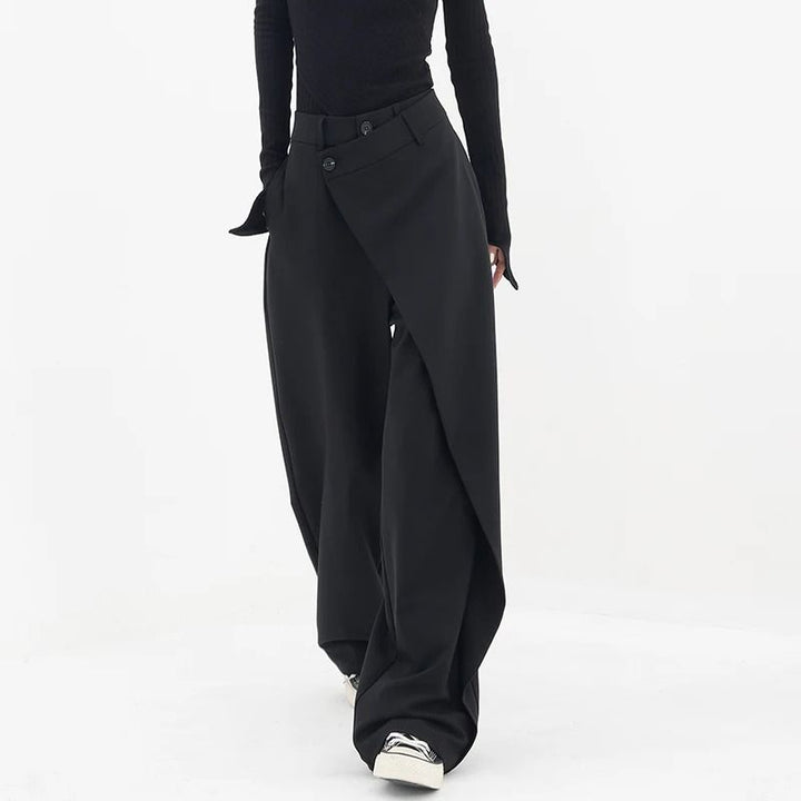 High-Waisted Wide-Leg Fashion Trousers for Women
