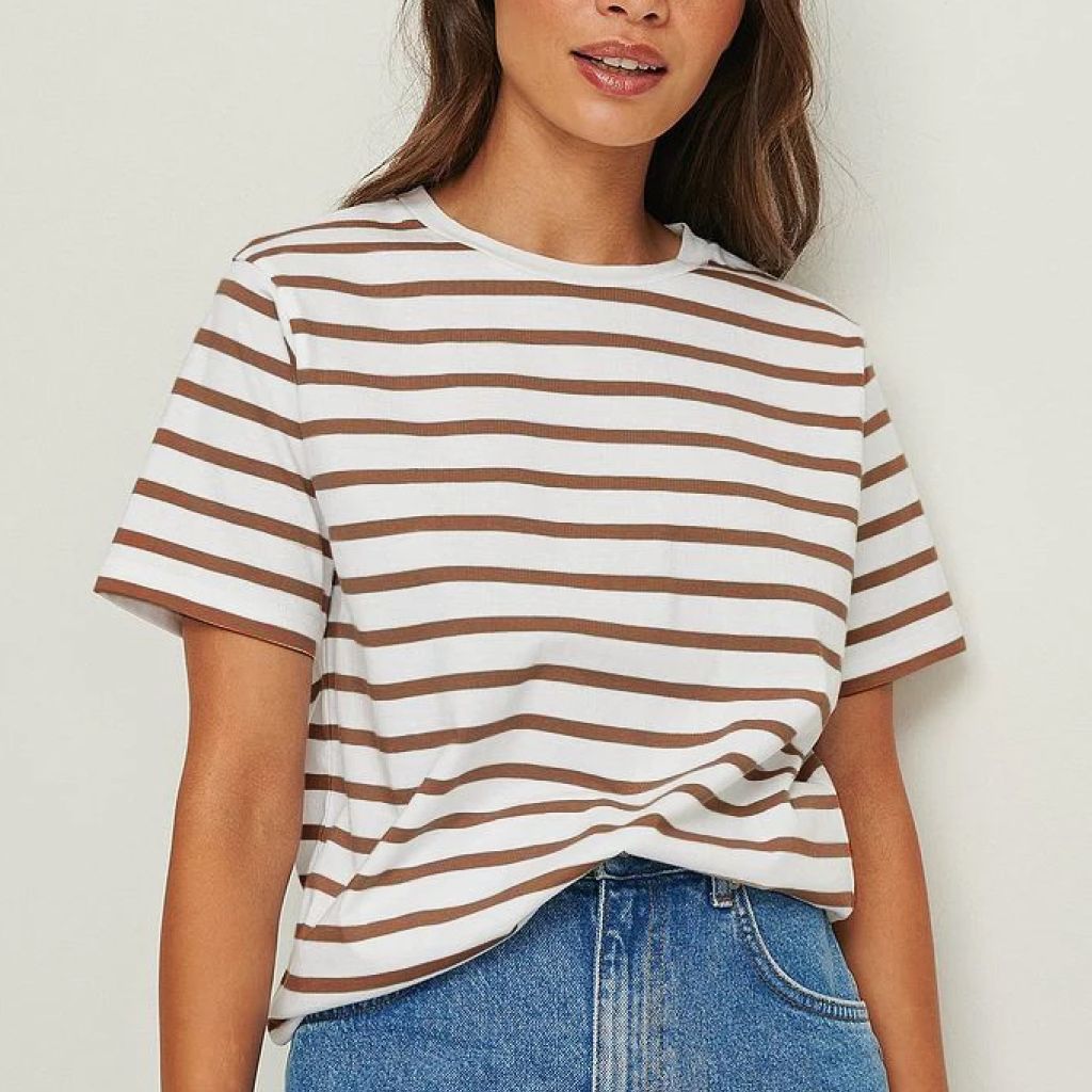 Summer Short Sleeve Striped T-Shirt