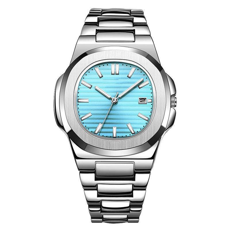 Fashion Steel Belt Calendar Luminous Watch Men