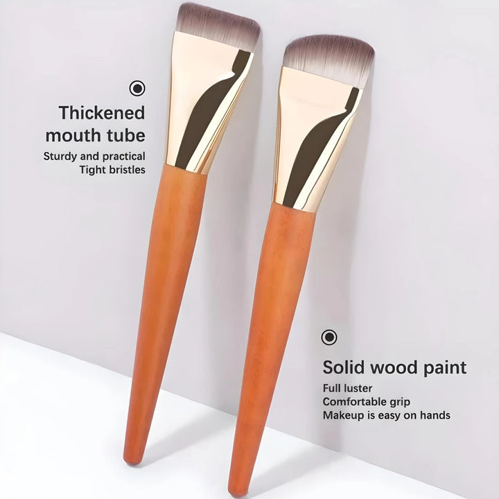 Ultra Thin Flat Foundation Brush for Seamless Makeup Application