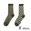 Color: Pied-de-poule and flowers