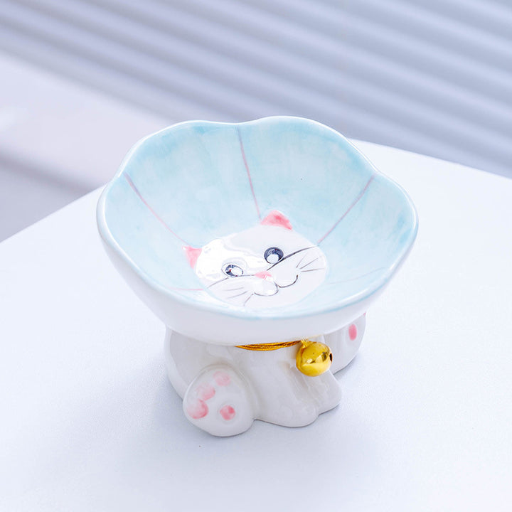 Cute Ceramic Cat & Dog Bowl