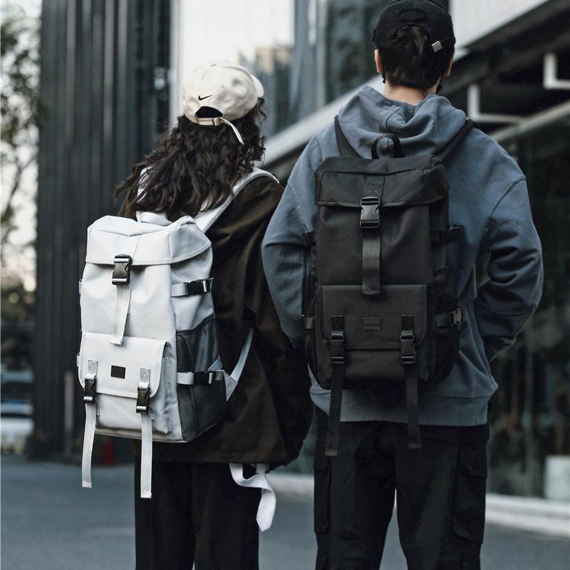 Black Large Capacity Travel Tooling Backpack - Trendha